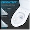 Toto Aquia IV One-Piece Elongated Dual Flush 1.28, 0.9 GPF Universal Height Cotton White MS646124CEMFGN#01 - alternate 5